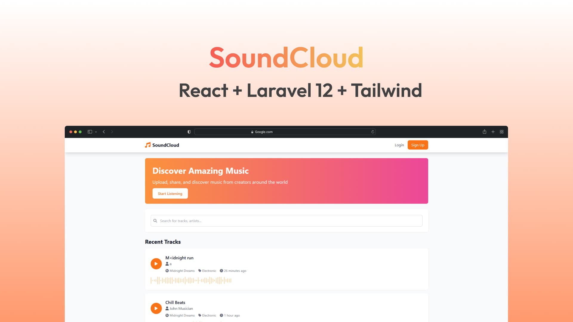SoundCloud Clone